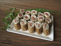 Блины с красной рыбой