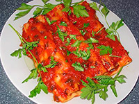 Каннеллони под томатным соусом