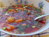 Борщ с фасолью