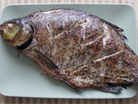 Лещ запечённый