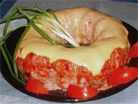 «Мясное кольцо» из фарша