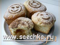 Сметанные кексы с карамелью
