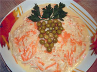 Салат из моркови и яблок